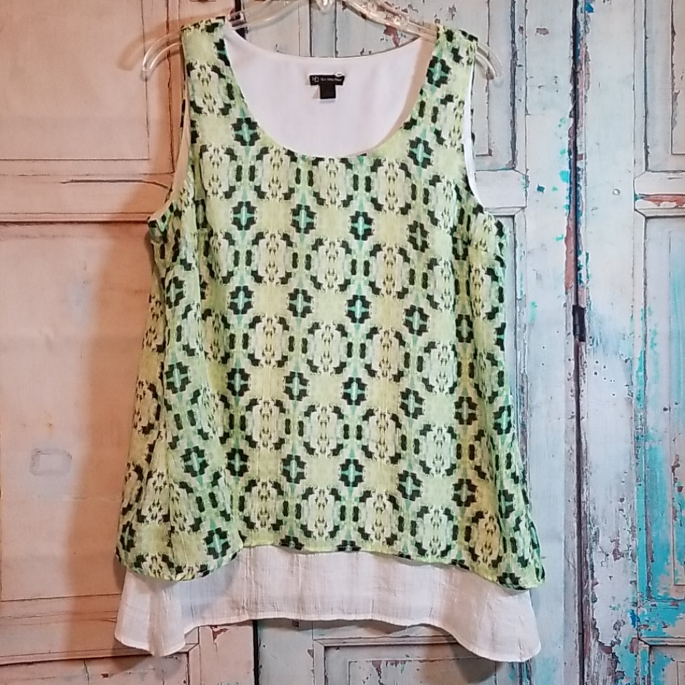 ❤💥New Directions Abstract 2-Layer Top